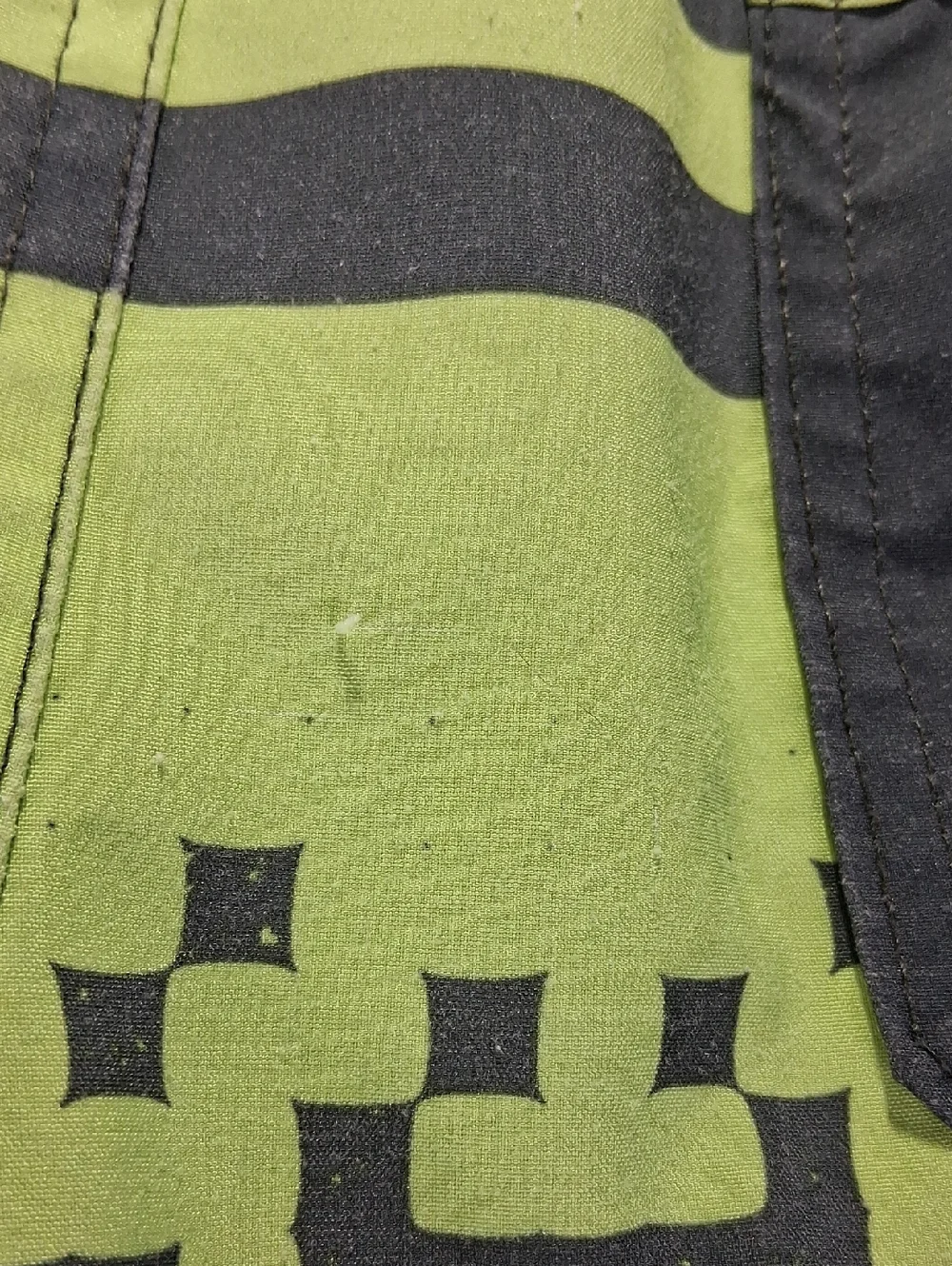 Boys Minecraft Swim Trunks Size 10/12 Green Pixel Graphic Back Pocket